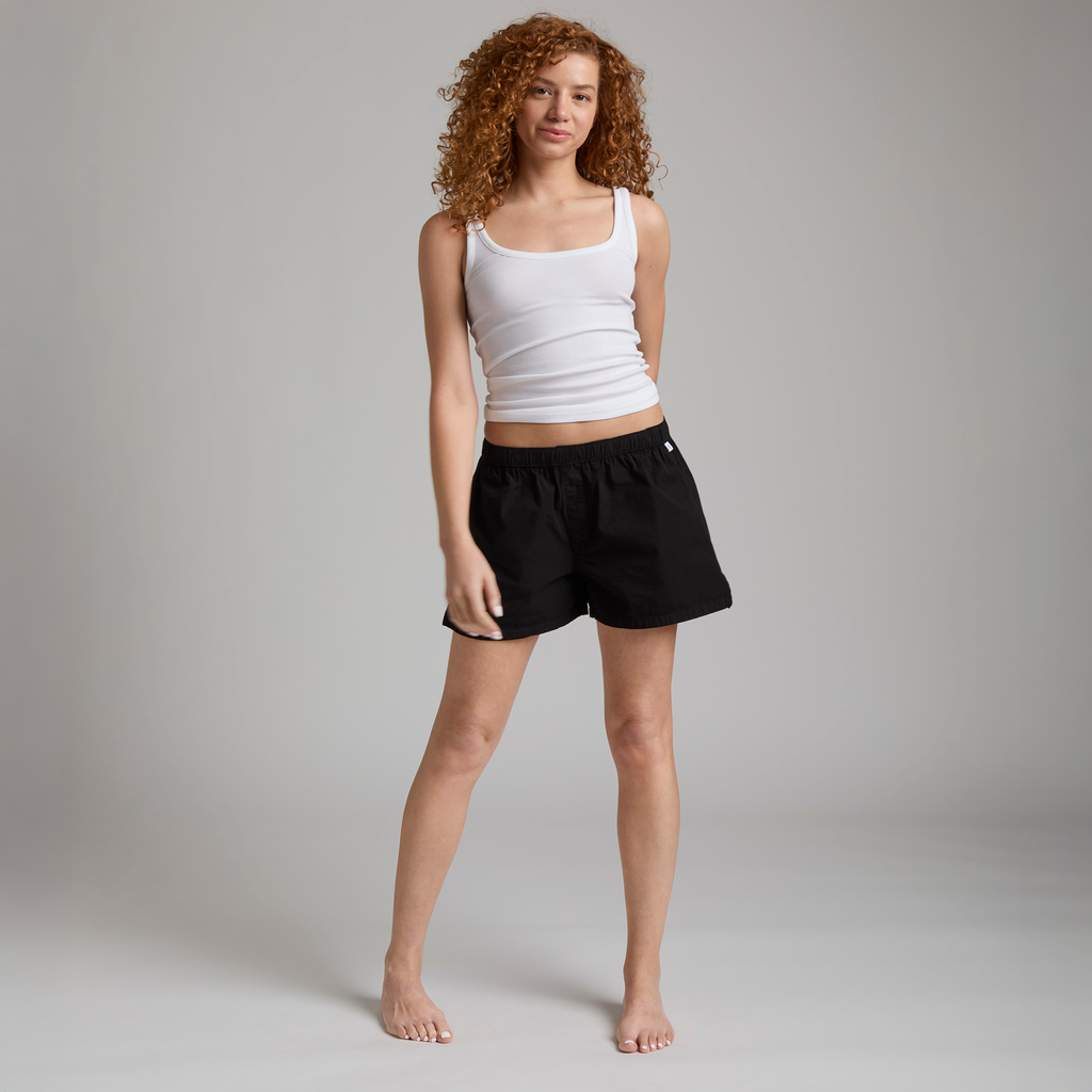 color_Black - Model wearing The Bye Boxer in black