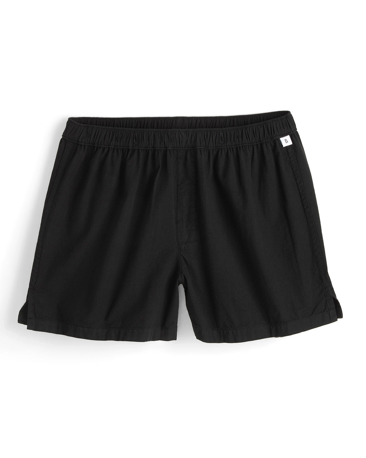 Black shorts on a white background